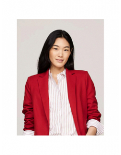 Veste blazer core regular rouge femme - Tommy Hilfiger