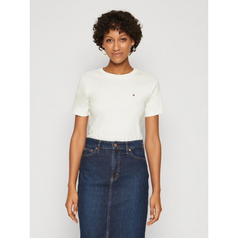 T-shirt new slim cody blanc femme - Tommy Hilfiger