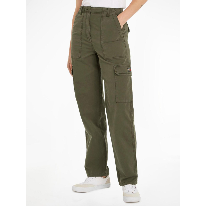 Pantalon large harper kaki femme - Tommy Jeans