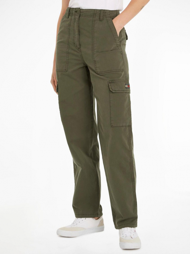 Pantalon large harper kaki femme - Tommy Jeans