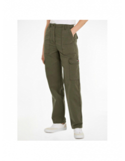 Pantalon large harper kaki femme - Tommy Jeans