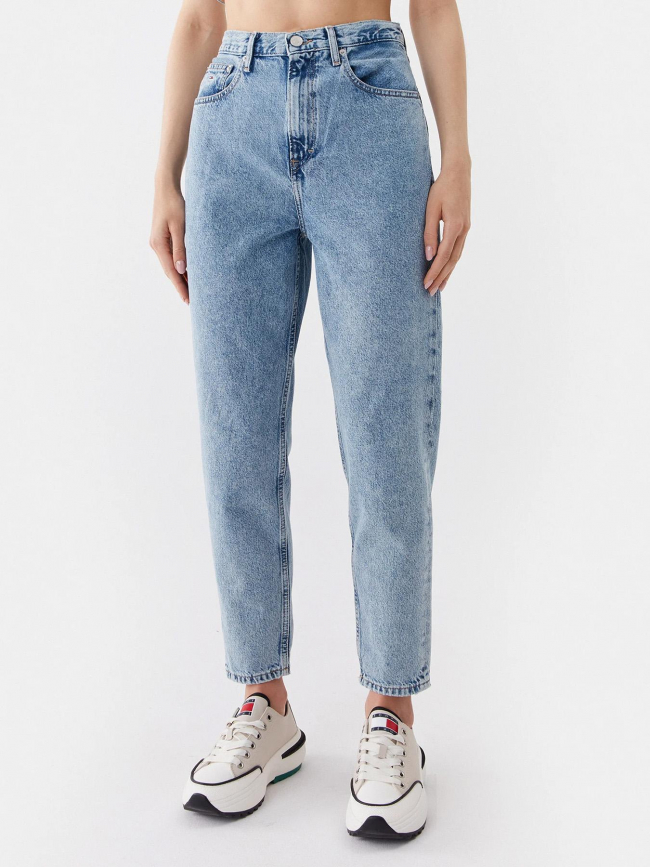 Jean slim taille haute crop izzie bleu femme - Tommy Jeans