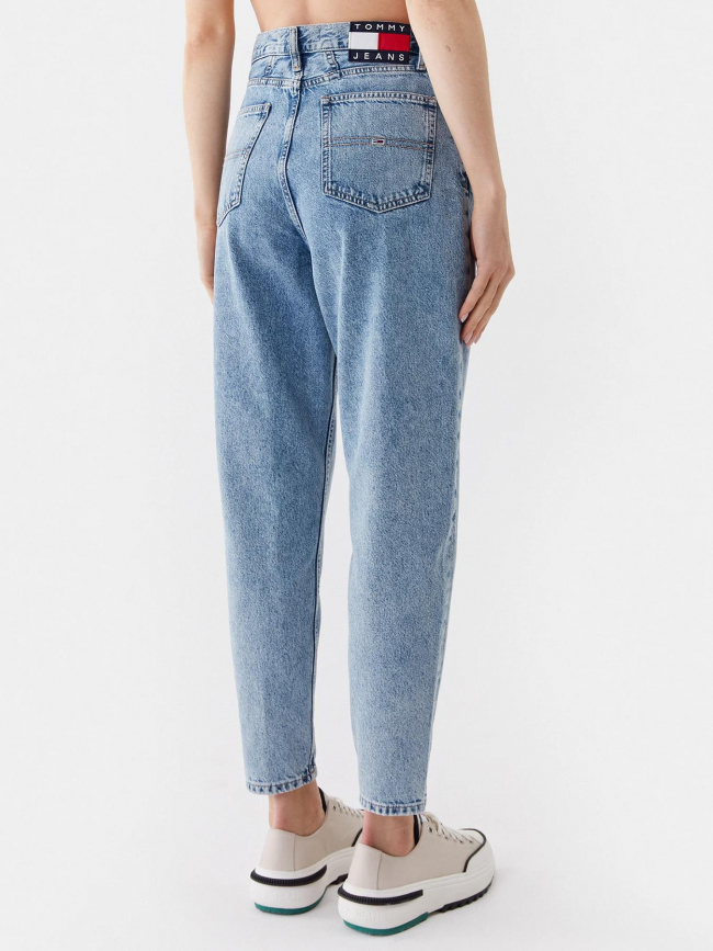 Jean slim taille haute crop izzie bleu femme - Tommy Jeans