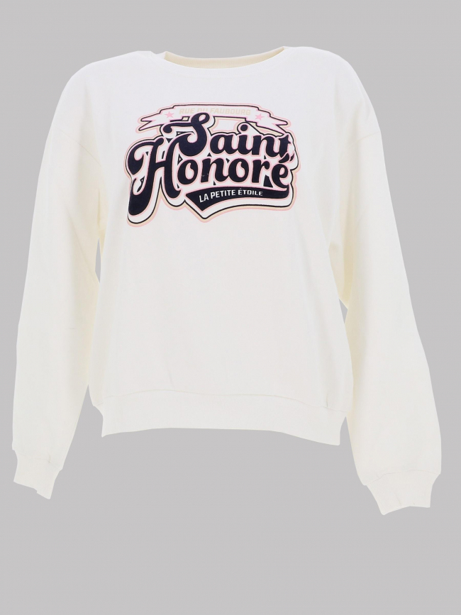 Sweat tonore blanc femme - La Petite Etoile