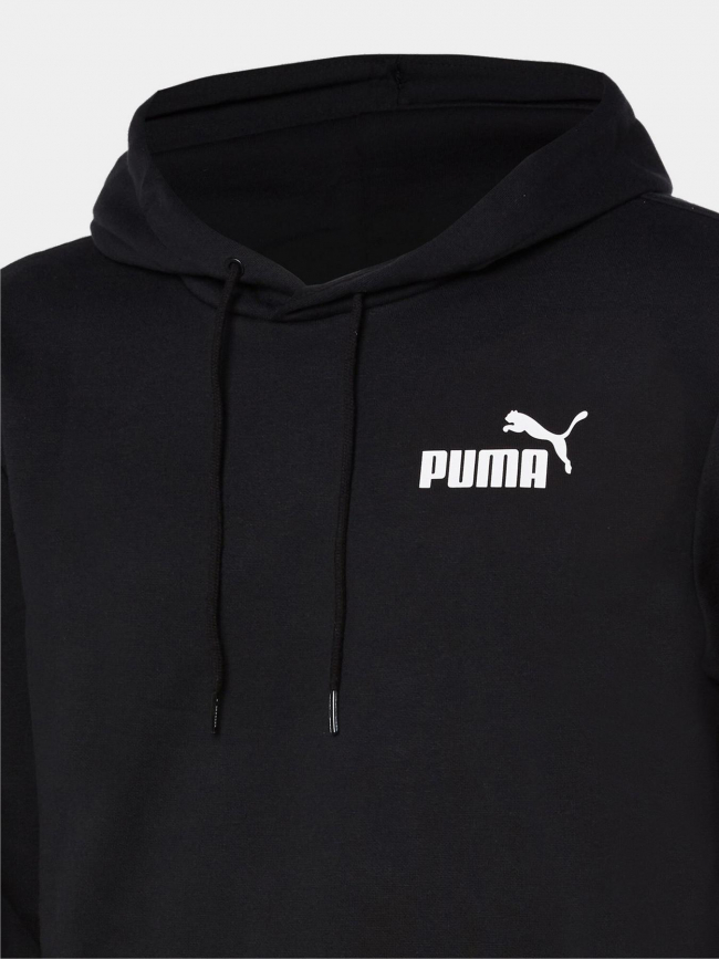 Sweat à capuche essential logo basique noir homme - Puma