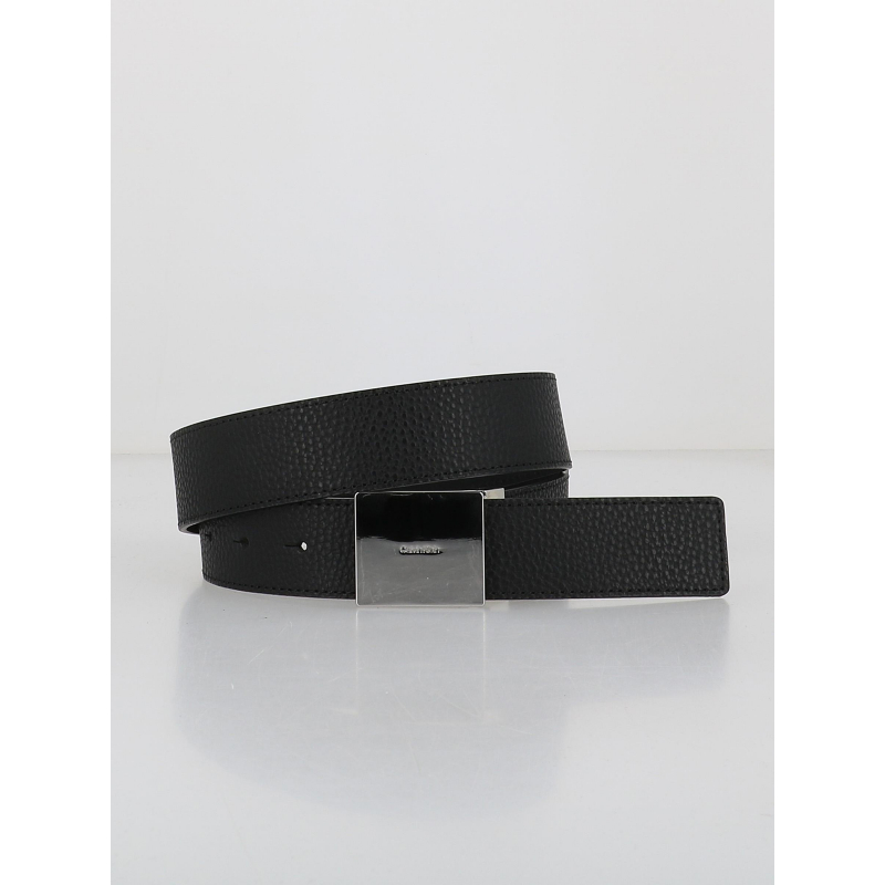 Ceinture en cuir plaque noir homme - Calvin Klein