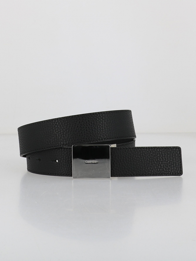 Ceinture en cuir plaque noir homme - Calvin Klein