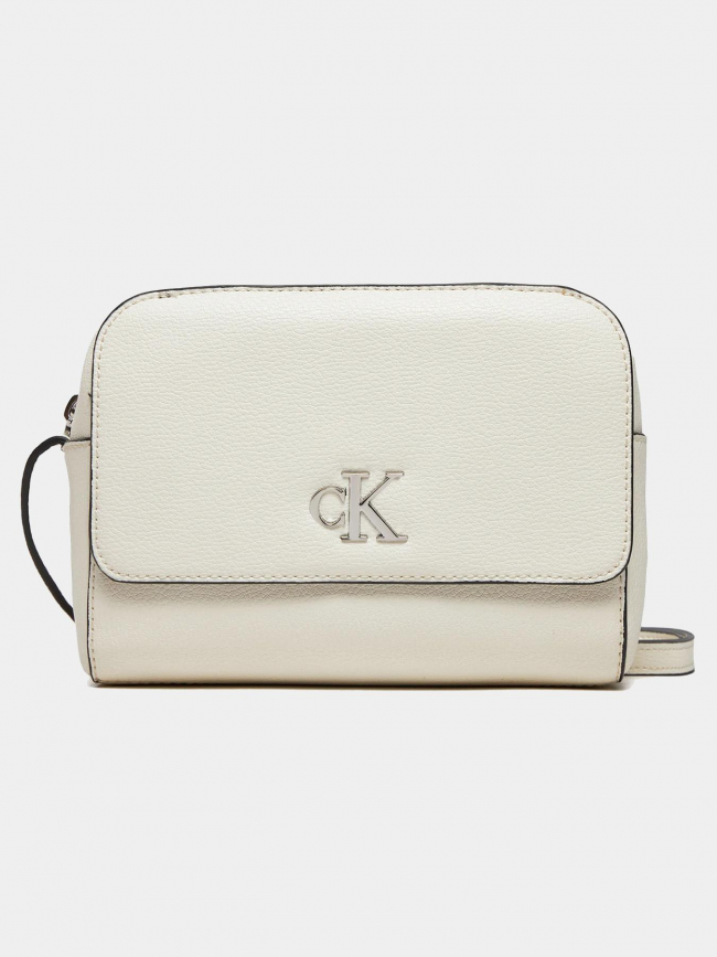 Sac bandoulière minimal monogram blanc femme - Calvin Klein Jeans