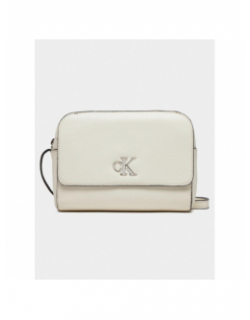 Sac bandoulière minimal monogram blanc femme - Calvin Klein Jeans