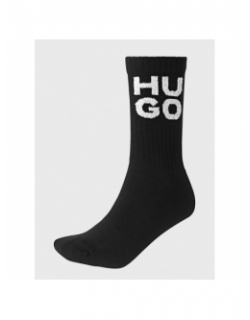 Pack de 3 paires de chaussettes blanc et noir homme - Hugo