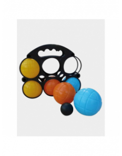 Pack de 6 boules de pétanque plastique multicolore enfant - Ferry