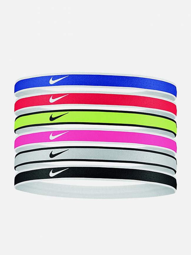 Pack de 6 bandeaux élastiques swoosh sport multicolore - Nike