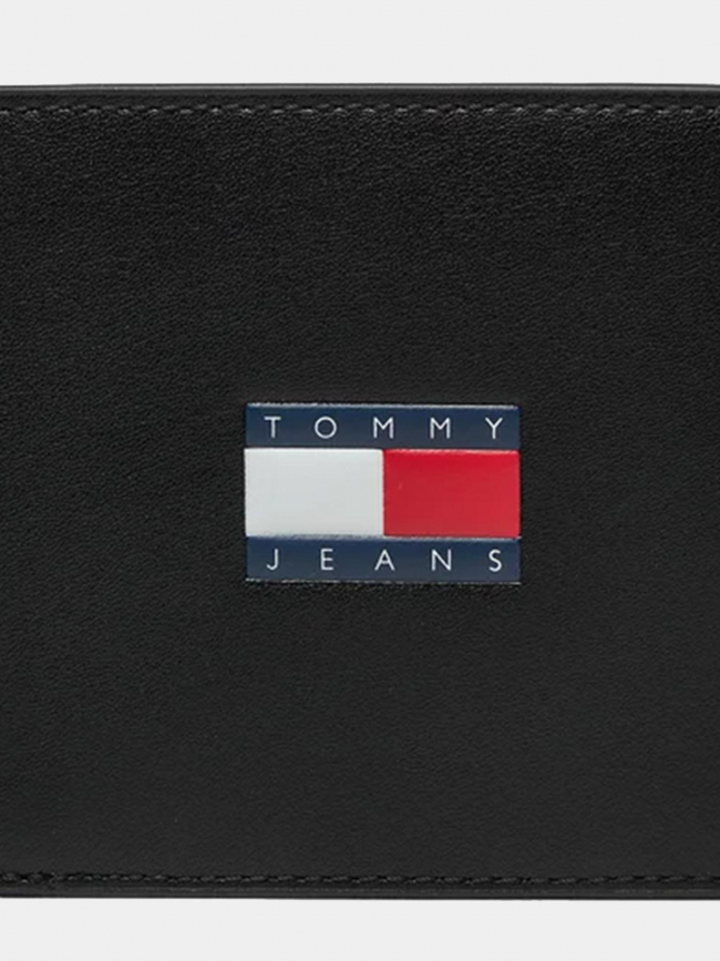 Portefeuille en cuir archive noir homme - Tommy Jeans