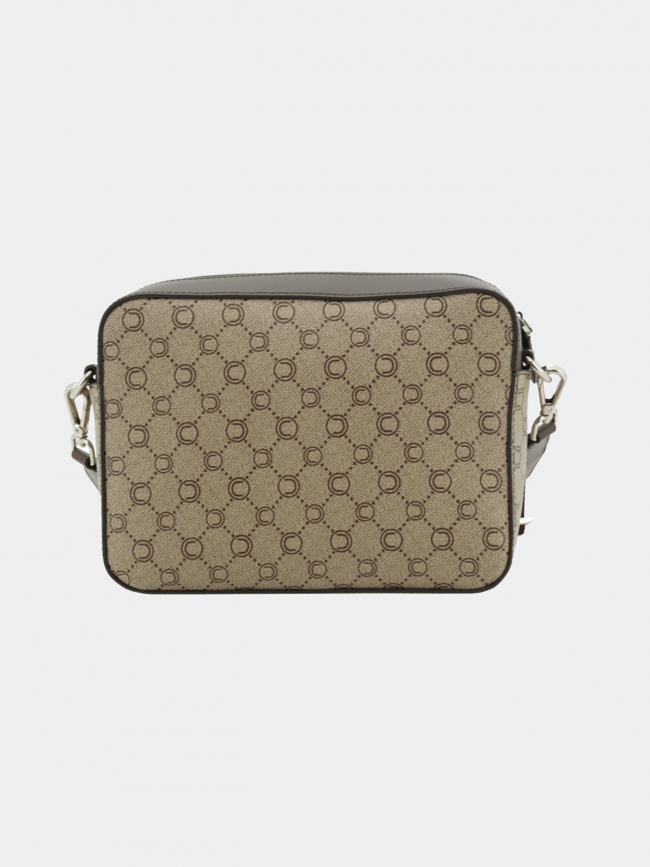 Sacoche bandoulière icone sigle marron homme - Chabrand