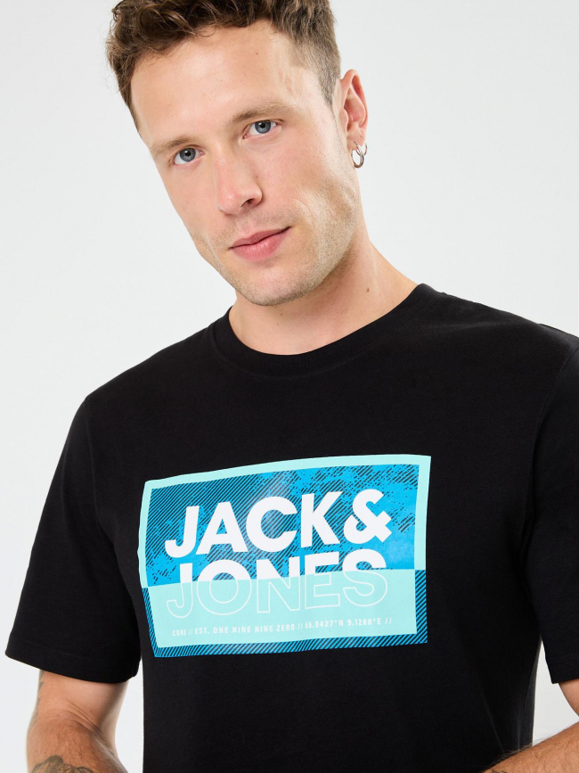 T-shirt logan summer noir homme - Jack & Jones