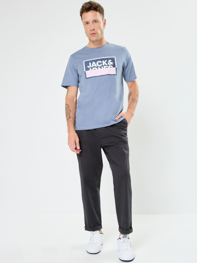 T-shirt logan summer gris rose homme - Jack & Jones