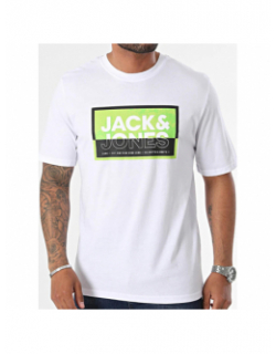 T-shirt logan summer blanc vert homme - Jack & Jones