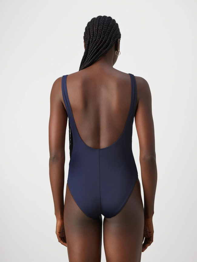 Maillot de bain 1 pièce logo bleu marine femme - Puma