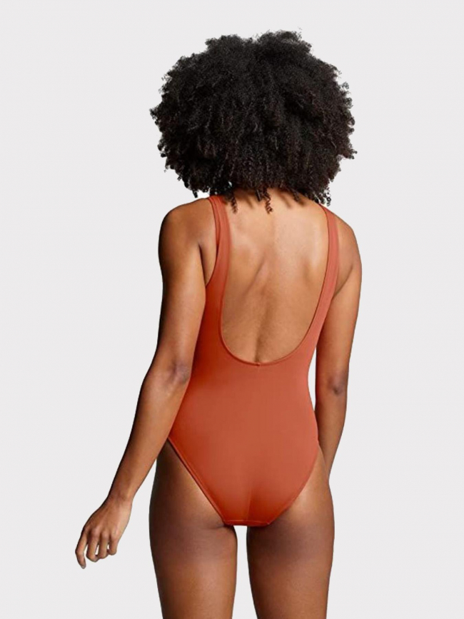 Maillot de bain 1 pièce logo orange femme - Puma