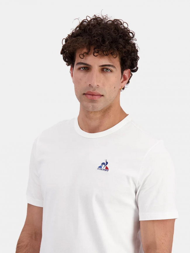 T-shirt uni logo new optical blanc homme - Le Coq Sportif