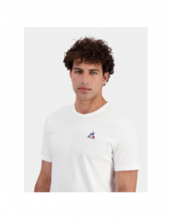 T-shirt uni logo new optical blanc homme - Le Coq Sportif