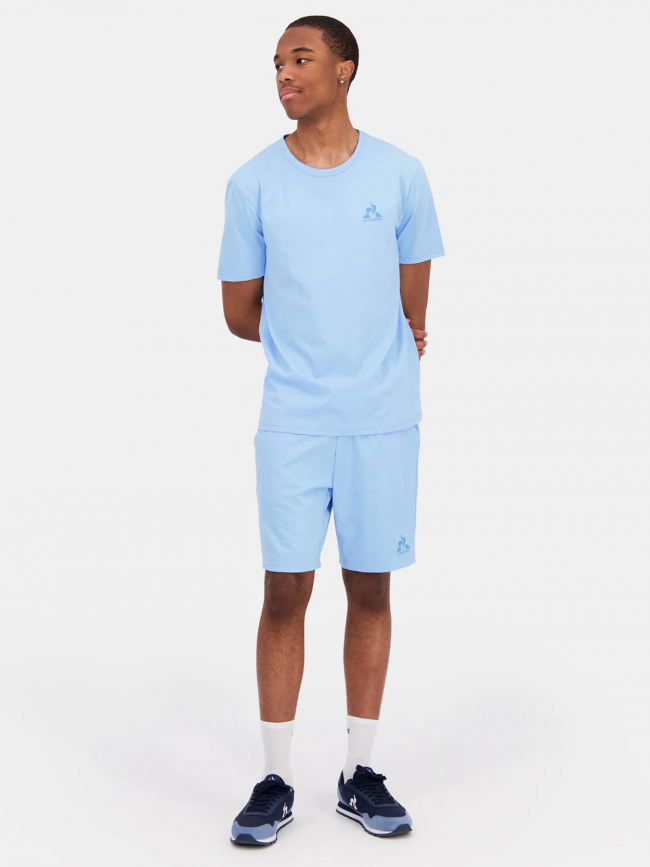 T-shirt monochrome n3 bleu turquoise - Le Coq Sportif