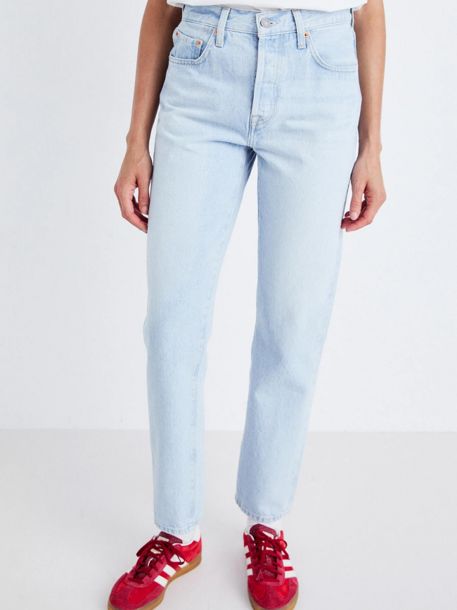 Jean 501 crop lightweight bleu femme - Levi's