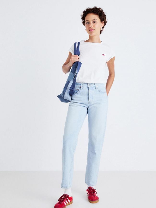 Jean 501 crop lightweight bleu femme - Levi's