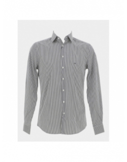 Chemise poplin stripe noir blanc homme - Calvin Klein