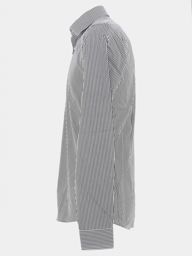 Chemise poplin stripe noir blanc homme - Calvin Klein