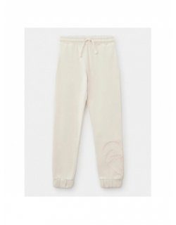 Jogging logo brodé active beige fille - Guess