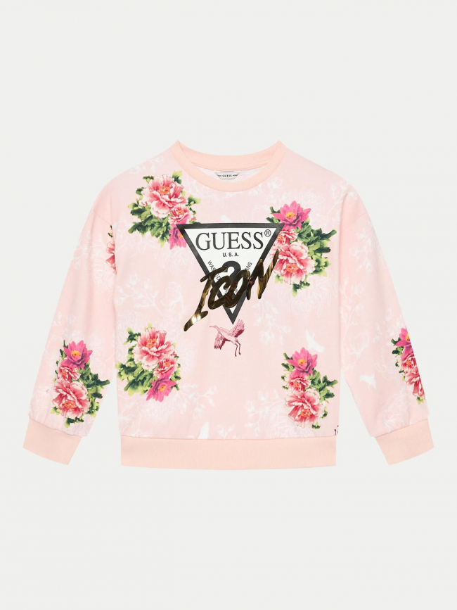 Sweat ls active top rose enfant - Guess