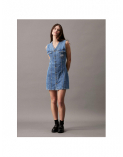 Robe en jean sans manche denim bleu femme- Calvin Klein