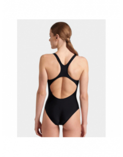 Maillot de bain natation 1 pièce pro file noir argent femme - Arena