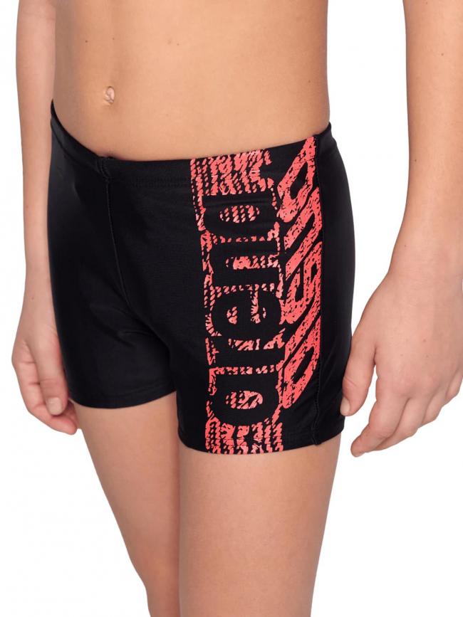 Boxer de natation shaking noir rouge garçon - Arena