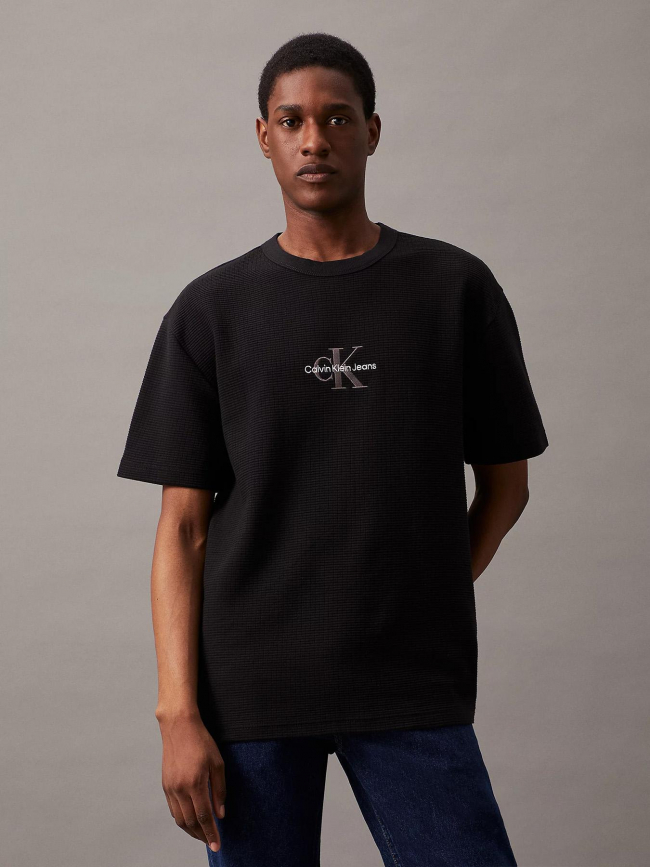 T-shirt city grid noir homme - Calvin Klein Jeans