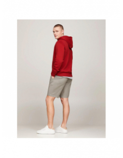 Sweat à capuche logo hoody rouge homme - Tommy Hilfiger