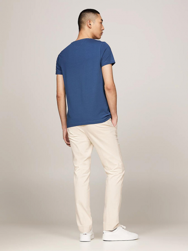 T-shirt straight slim fit bleu homme - Tommy Hilfiger