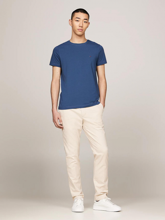 T-shirt straight slim fit bleu homme - Tommy Hilfiger