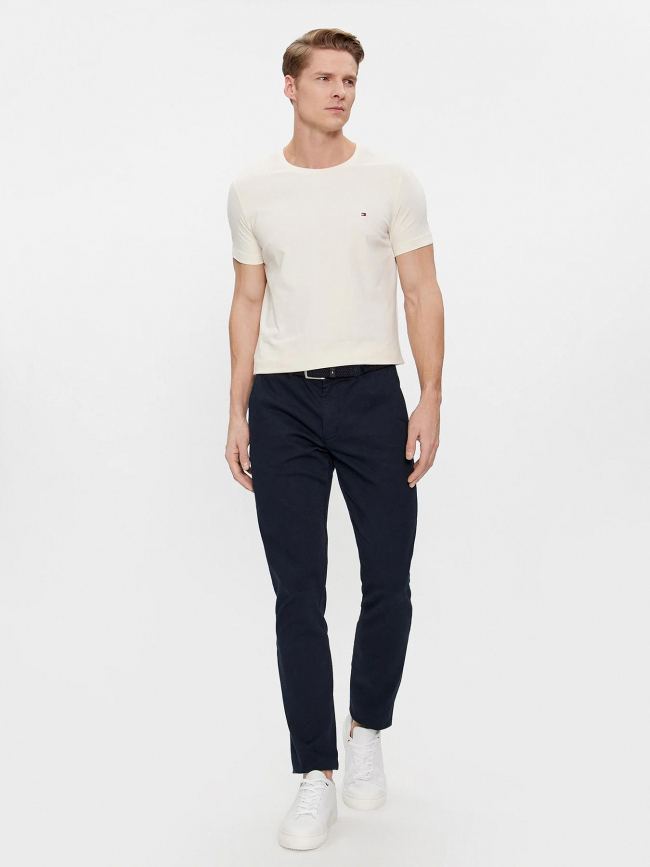 T-shirt stretch slim fit beige homme - Tommy Hilfiger