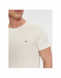 T-shirt stretch slim fit beige homme - Tommy Hilfiger