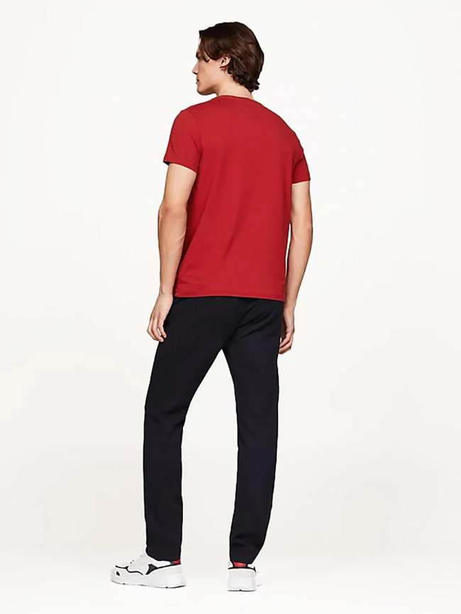 T-shirt stretch slim fit rouge homme- Tommy Hilfiger