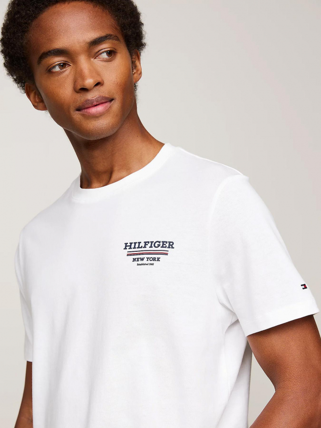 T-shirt global blanc homme - Tommy Hilfiger