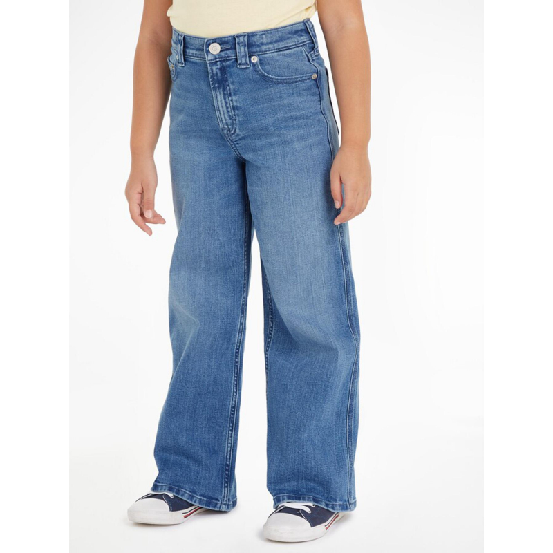 Jean mabel vintage straight bleu fille - Tommy Hilfiger