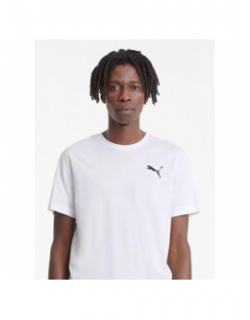 T-shirt essential cat logo blanc homme - Puma