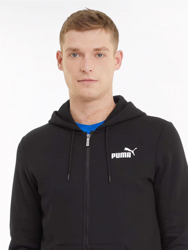 Veste zippé à capuche fd ess noir homme - Puma