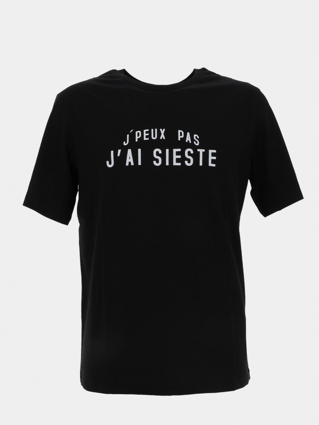 T-shirt j'peux pas j'ai sieste noir homme - Jack & Jones