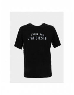 T-shirt j'peux pas j'ai sieste noir homme - Jack & Jones