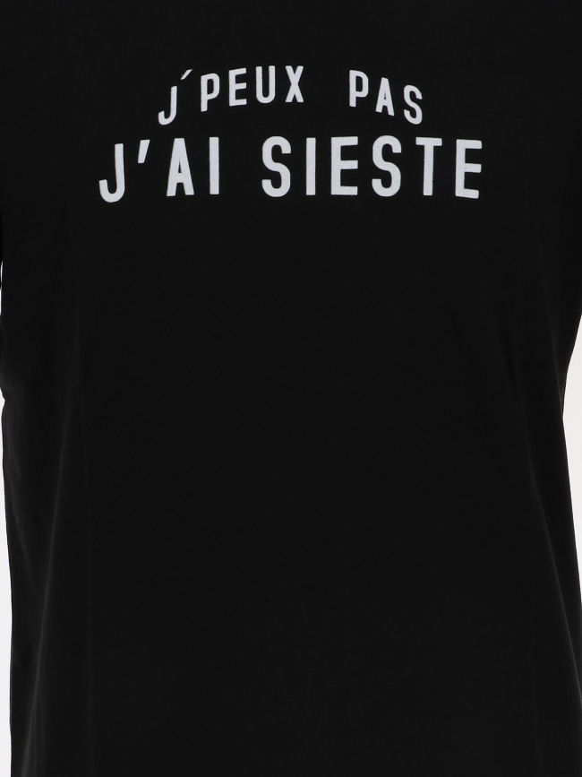 T-shirt j'peux pas j'ai sieste noir homme - Jack & Jones