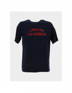 T-shirt j'peux pas j'ai barbecue bleu homme - Jack & Jones